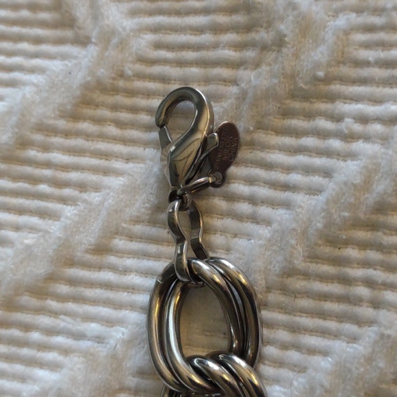 Italian Designer MILOR Stainless Steel Chunky Parallel Curb Chain Bracelet. - Picture 7 of 10